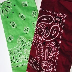 Red and Green Bandanas Bundle